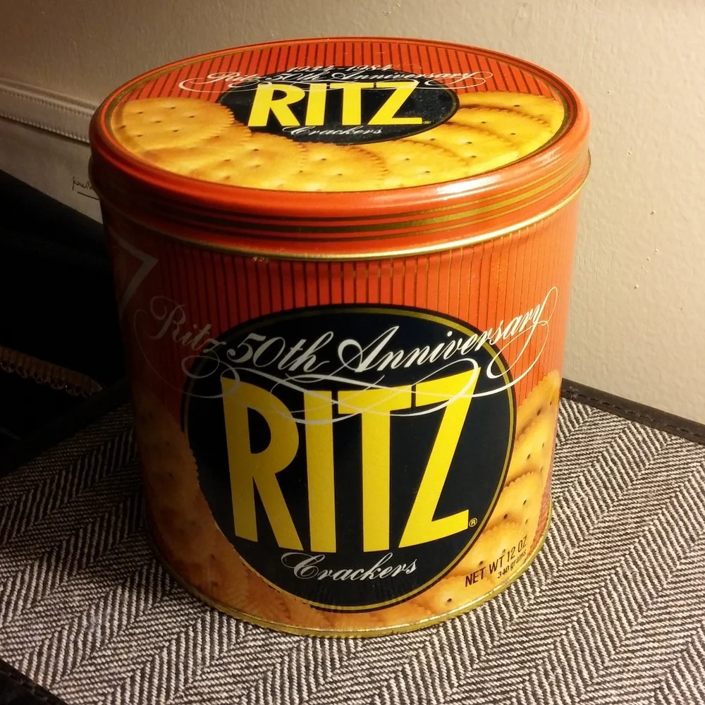 Classic Vintage Ritz Cracker Tin 50th Anniversary Tin